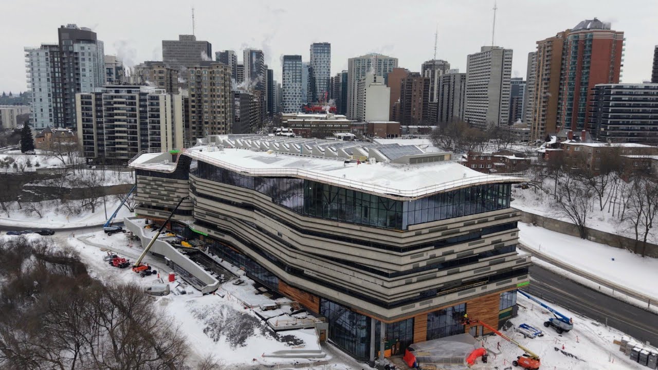 2026-02-06 Downtown Ottawa, Line 1 LRT, and Main Library construction