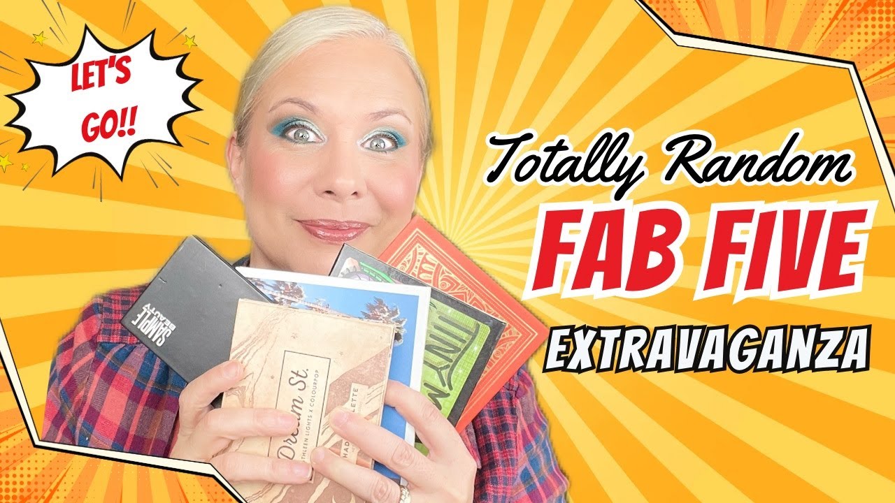 NEW SERIES! FAB FIVE! 5 palettes, 5 shadows at RANDOM! And some random Q & A story time!
