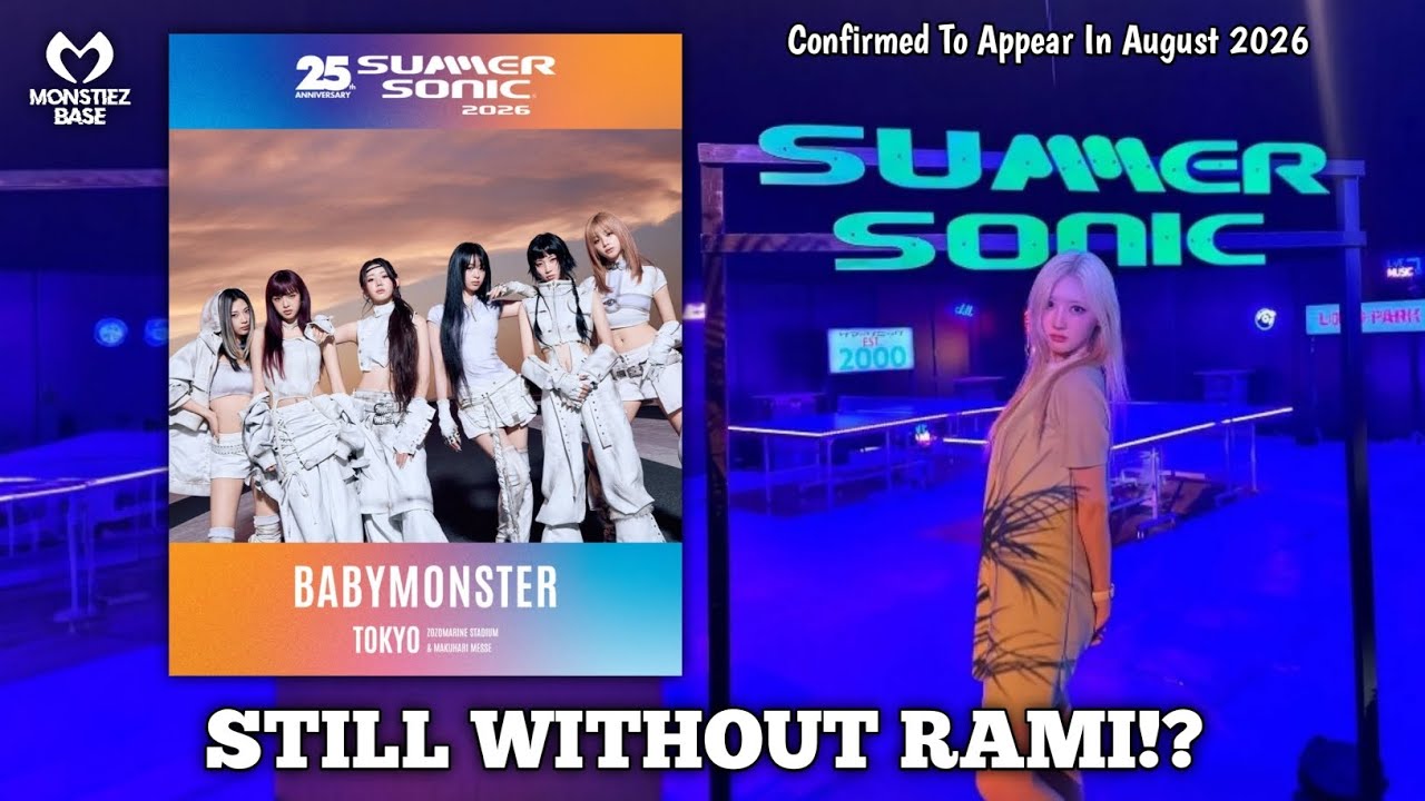 Подтверждено участие BABYMONSTER в Summer Sonic 2026 в Токио — по-прежнему без Рами?