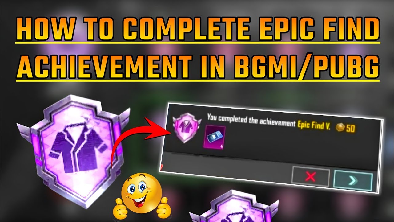 EASY WAY TO COMPLETE EPIC FIND ACHIEVEMENT IN BGMI || HOW TO COMPLETE EPIC FIND ACHIEVEMENT IN PUBG