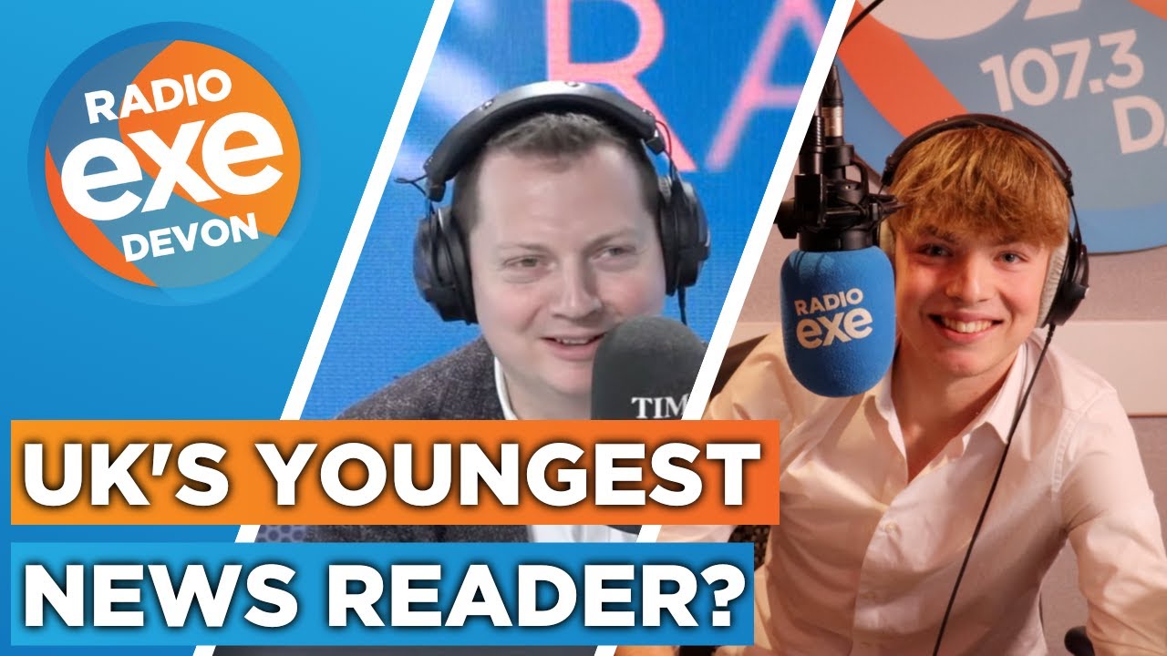 Is this the UK's youngest newsreader? Radio Exe's Josh Tate reads the headlines on Times Radio