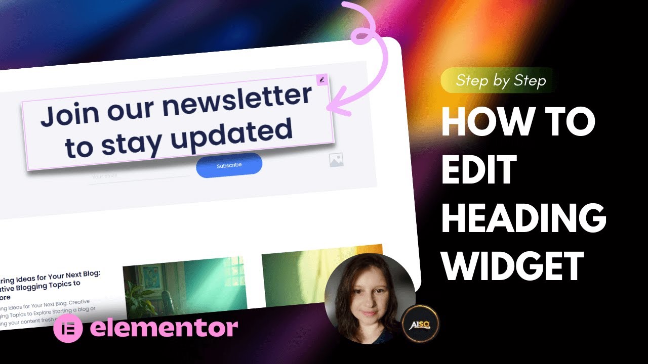 [Elementor Pro Tutorial] How to Edit Heading Widget Second Section