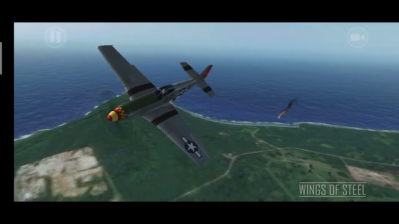 #ww2 P-51 vs 6 japanese aircraft