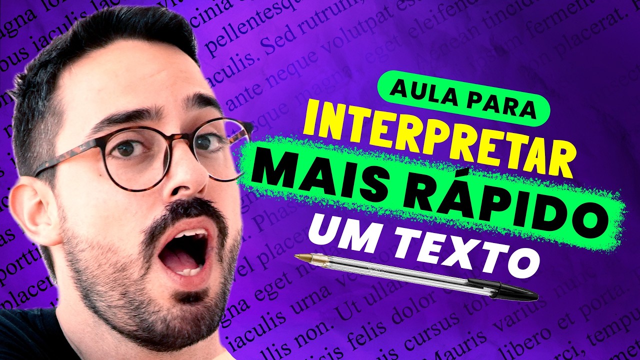AULA PARA INTERPRETAR MAIS R&Aacute;PIDO UM TEXTO