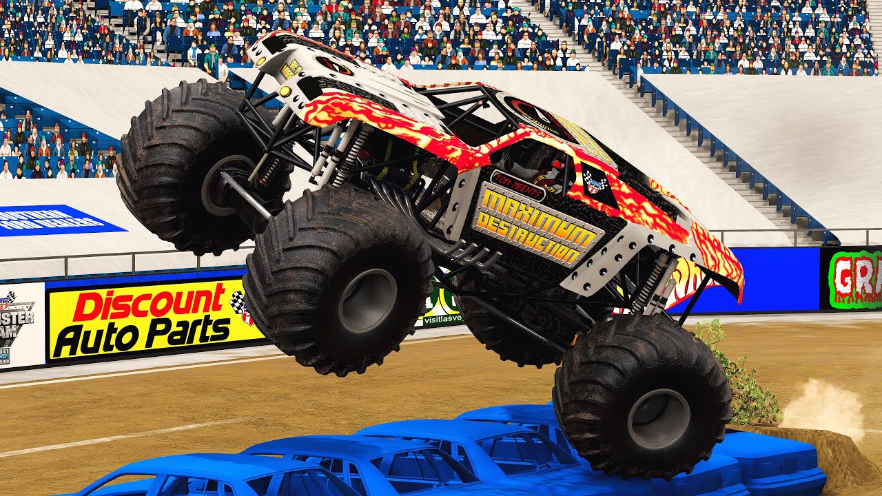Willman/Meents Monster Truck Crashes and Saves - BeamNG.Drive Monster Jam