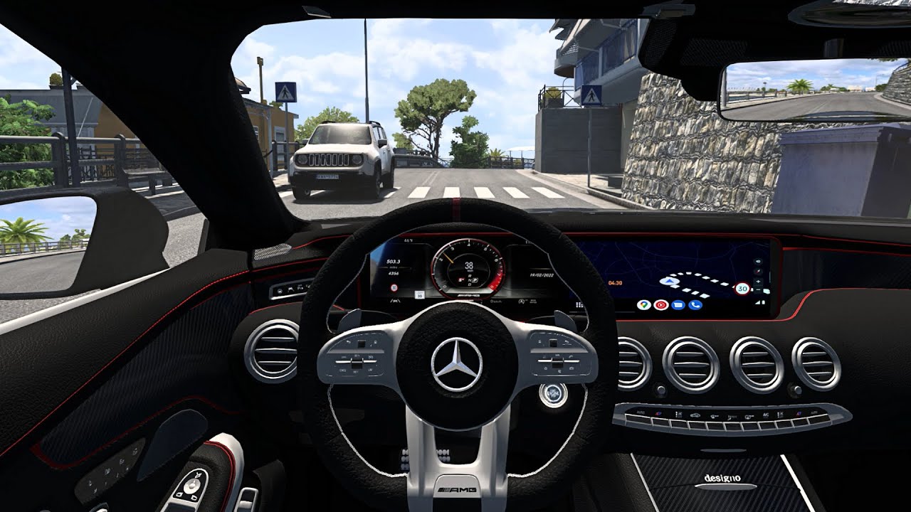 2019 Mercedes AMG S63 Coupe Brabus 800 | Euro Truck Simulator 2 | Steering Wheel Game Play
