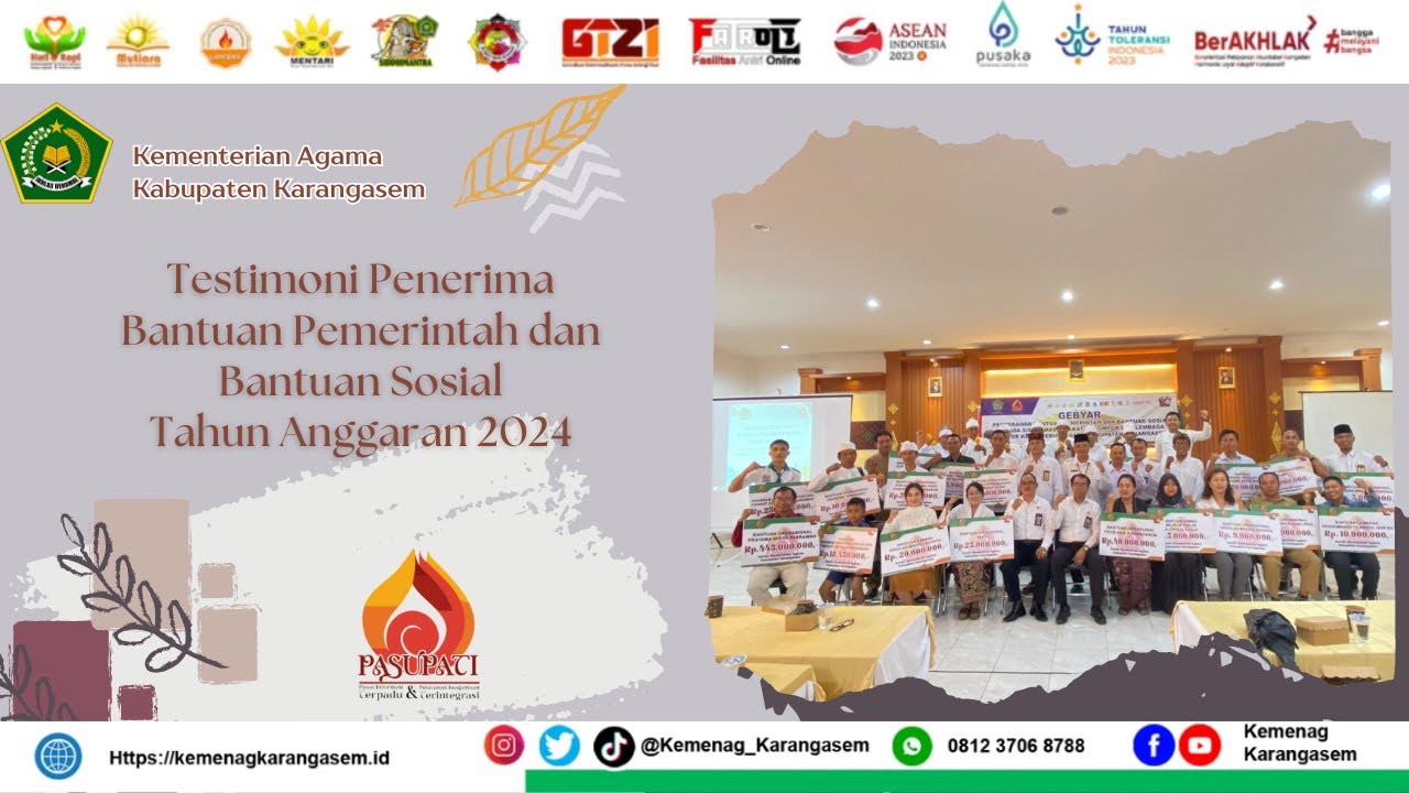Testimoni Penerima Bantuan Pemerintah dan Bantuan Sosial Tahun Anggaran 2024