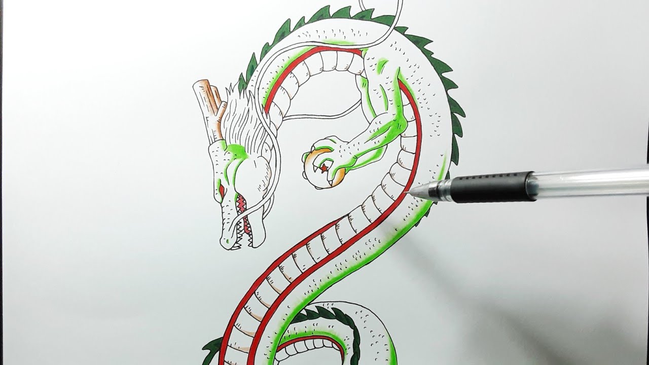 How to draw Shenron | step by step (530)