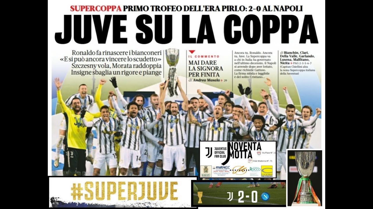 #SUPERCOPPAITALIANA #JUVENTUSvsNapoli #SUPERJUVE #JMOTTA #JNOVENTAMOTTA