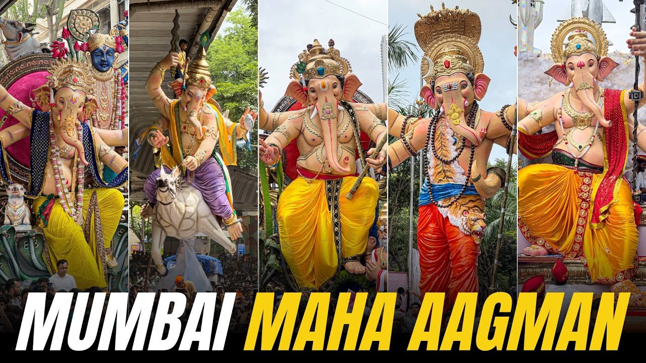 Mumbai Ganpati Maha Aagman Sohala 2025 😍❤️ | Ganpati Aagman 2025 | Mumbai Ganesh Utsav