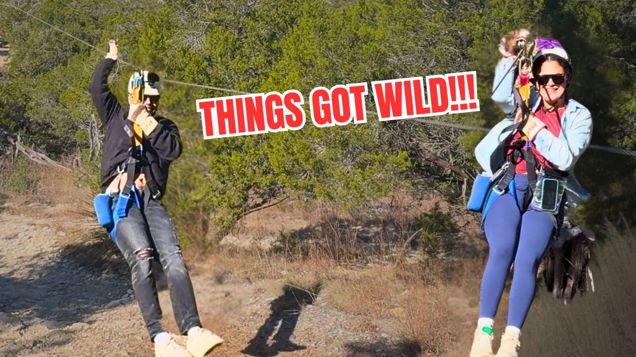 Zip-Lining In Texas Hill Country! This Was Actually Insane!!