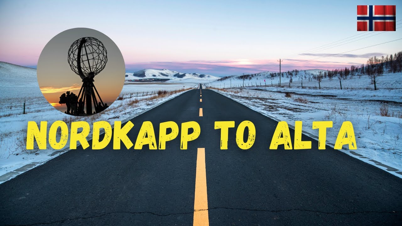 DRIVING IN WINTER | NORDKAPP TO ALTA ROAD DRIVE | NORWAY ROADS