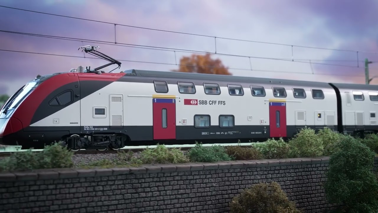 8-piece set: Long-distance double-deck train RABe 502, SBB