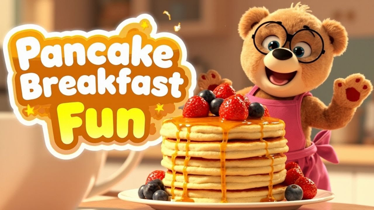 Pancake Breakfast Fun! 🥞 | Fun Food Song for Kids | Learn Breakfast Foods with Mama Ou