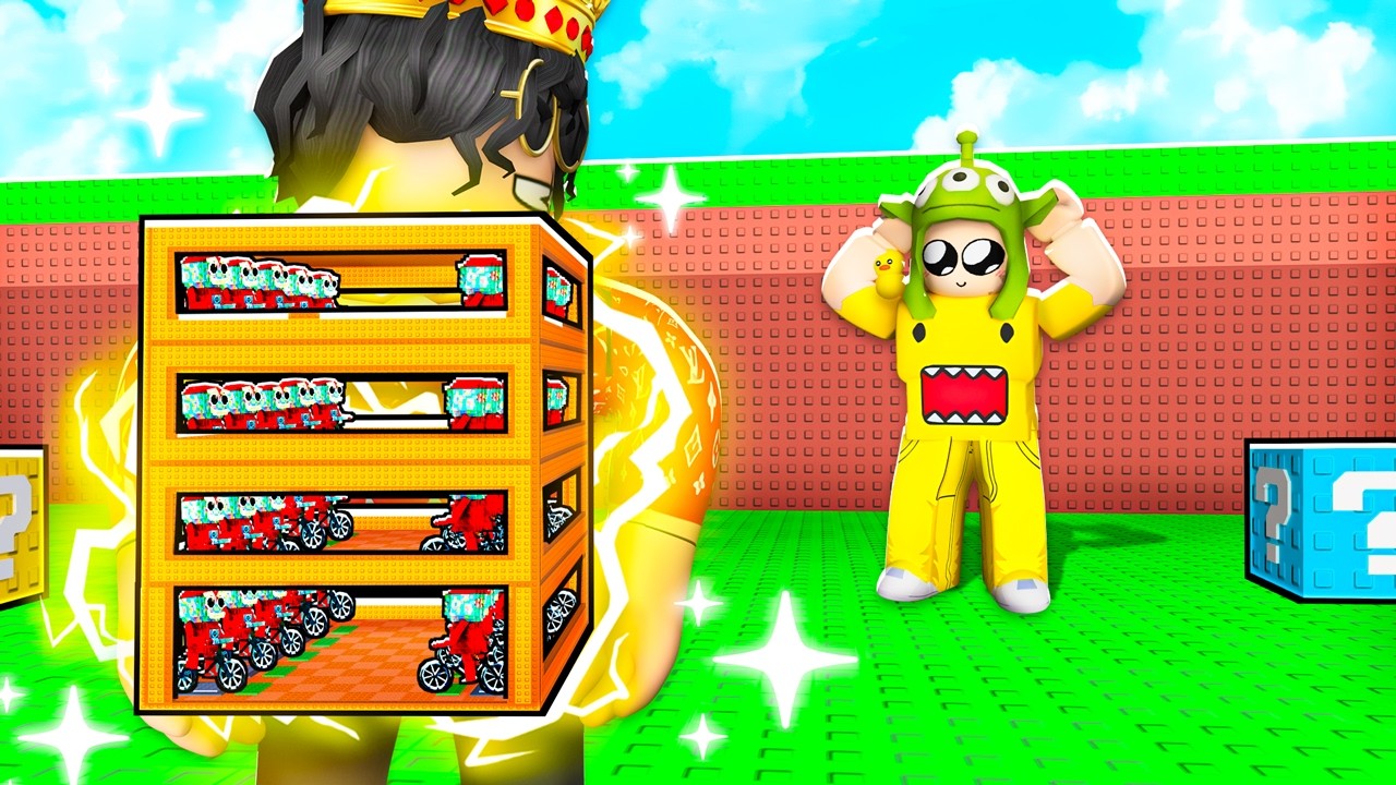 طورت بيت اخوي الصغير لأعلى ريبيرث! Break A Lucky Block