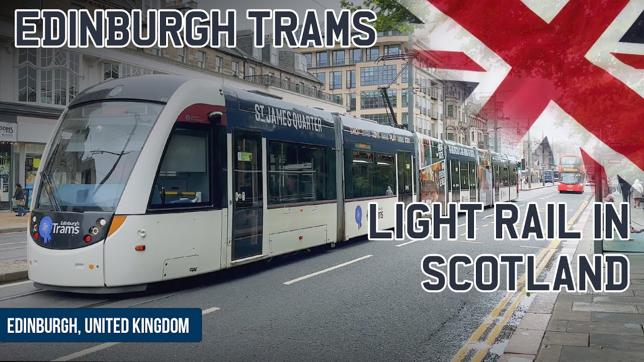 Trams in Central Edinburgh