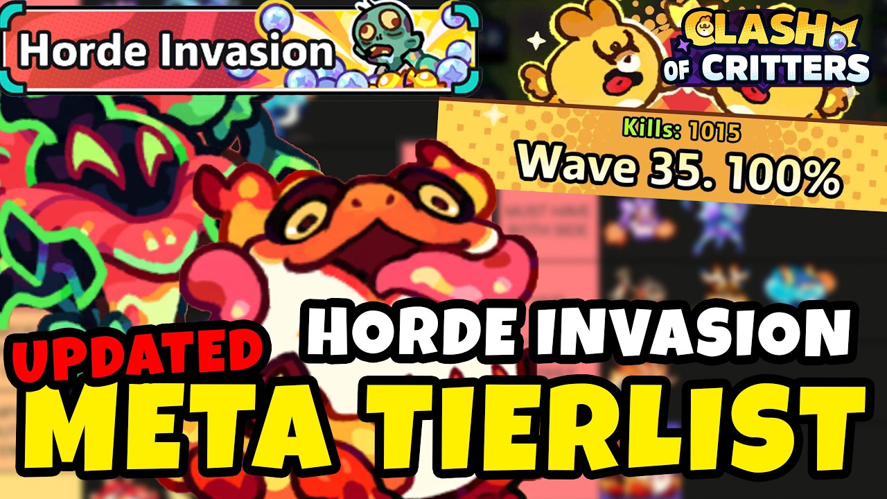 Обновленный тир-лист режима Horde Invasion &mdash; что сейчас в мете? | Clash Of Critters