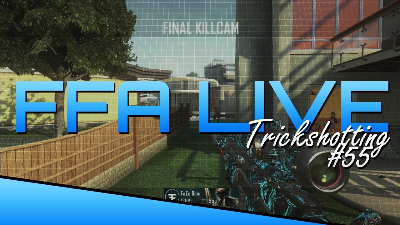 FaZe Rain - FFA TrickShotting LIVE - Эпизод 55 (BO2)