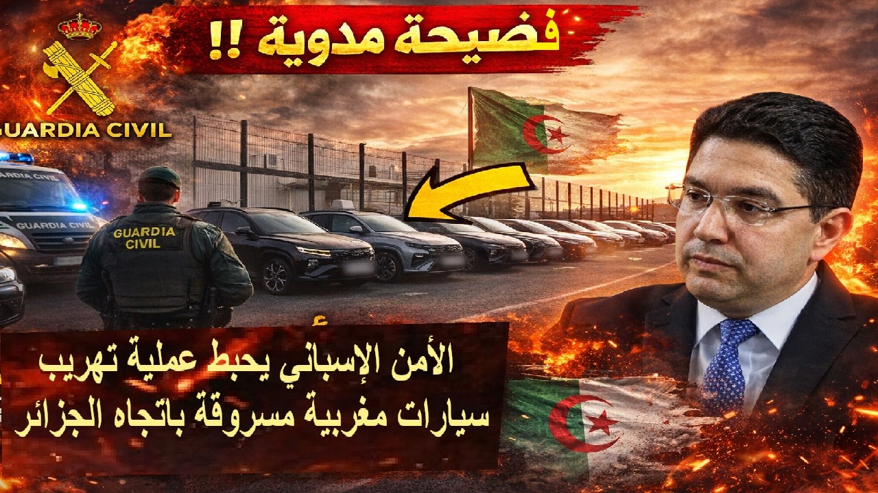 🚨 فضيحة مدوية.. السلطات الإسبانية يحبط عملية تهريب سيارات مغربية مسروقة باتجاه الجزائر