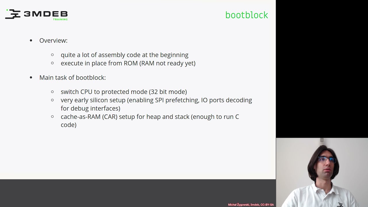 Arch4031 02 coreboot Boot Process 04 Bootblock
