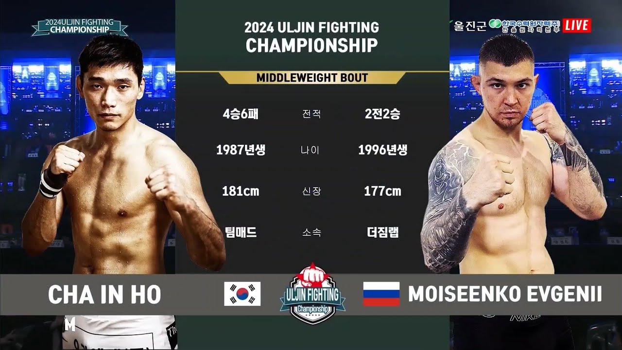 [MMA] 차인호 VS 모이센코