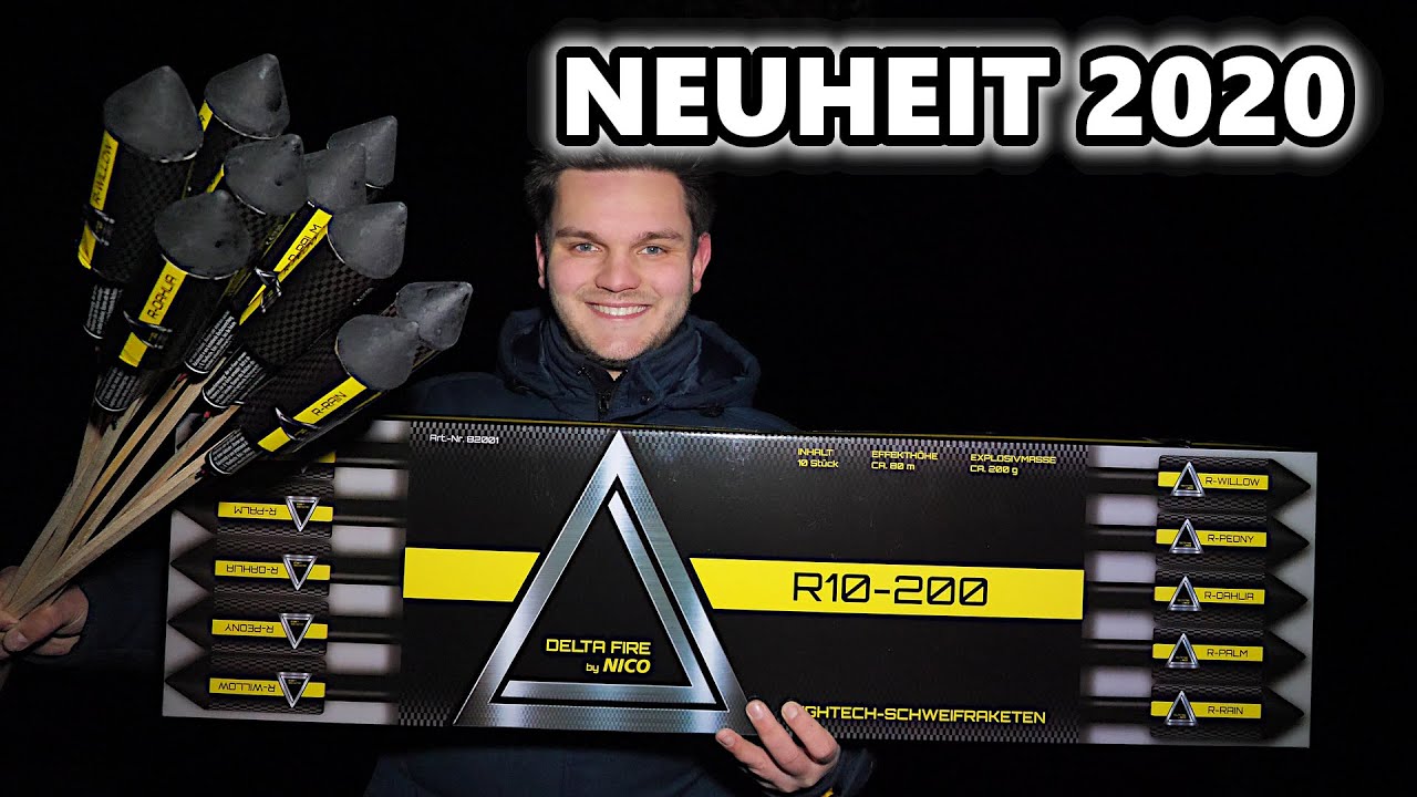 DELTA FIRE R10-200 Raketen - Nico Europe [𝟰𝗞] | JJFireworks