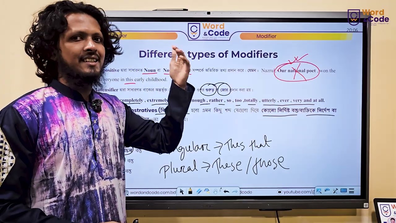 Modifiers Part 1 | HSC English | Concept & Basic Rules | Word & Code