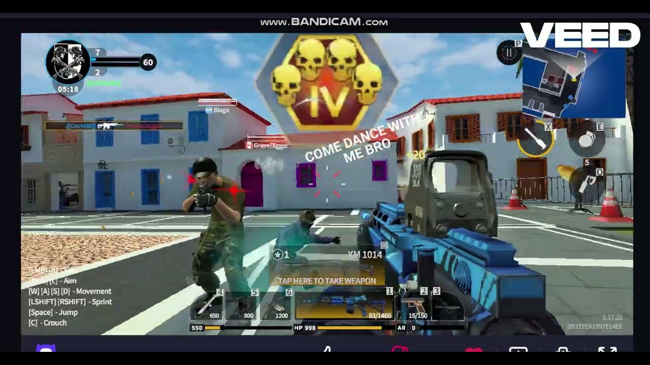 Hazmob FPS. Marmaris map gameplay. 41 Kills
