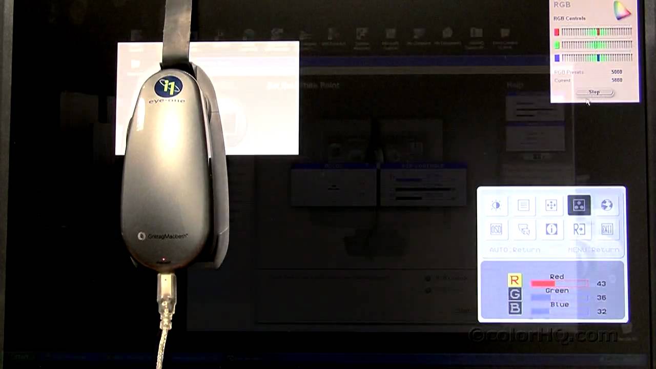 X-rite Eye One ( i1 )  2 of 2  - Monitor Adjustments