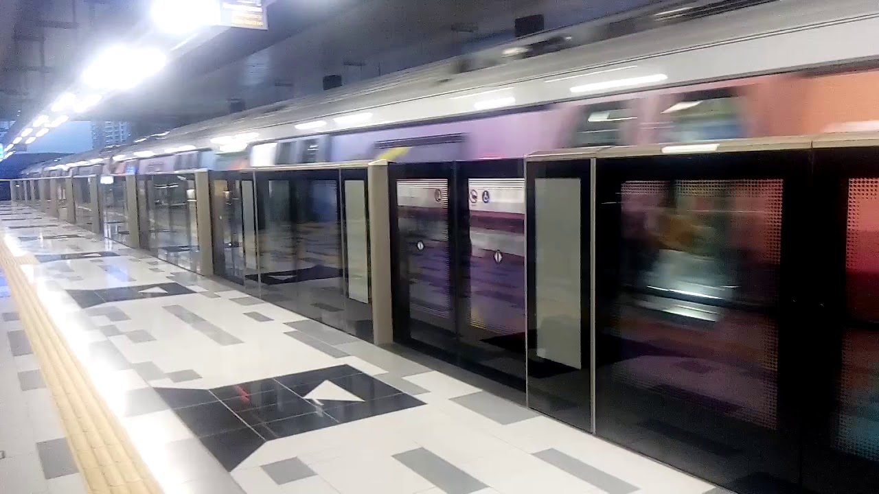 MRT SBK Line: Train Set 39 depart from TTDI MRT Station.
