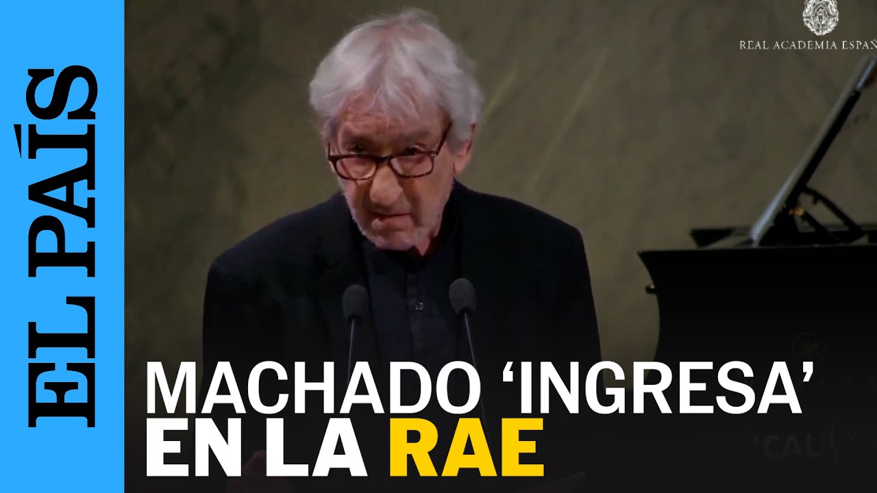 José Sacristán lee el discurso de Antonio Machado en su ingreso en la RAE | EL PAÍS
