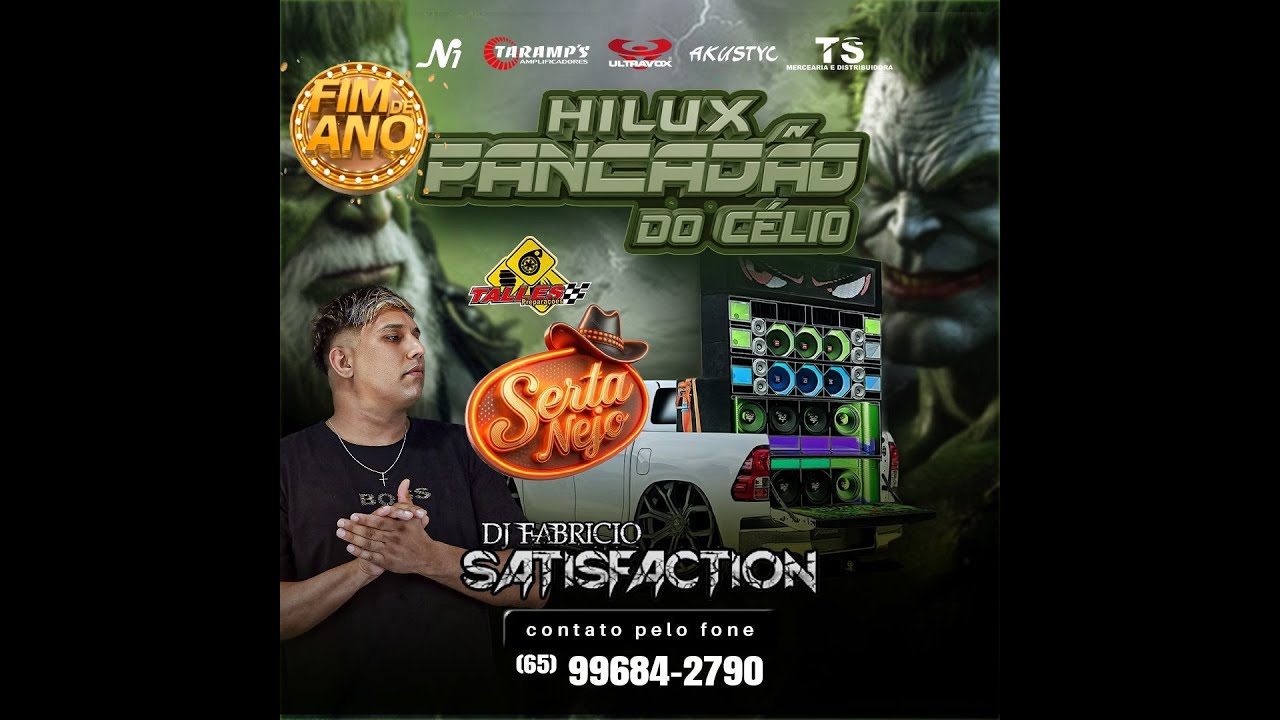 💿 HILUX PANCADÃO DO CÉLIO ESP SERTANEJO FIM DE ANO - DJ FABRICIO SATISFACTION 65 99684-2790