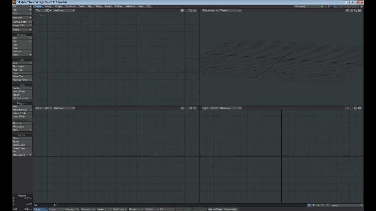 LightWave UI Tutorial Modeler