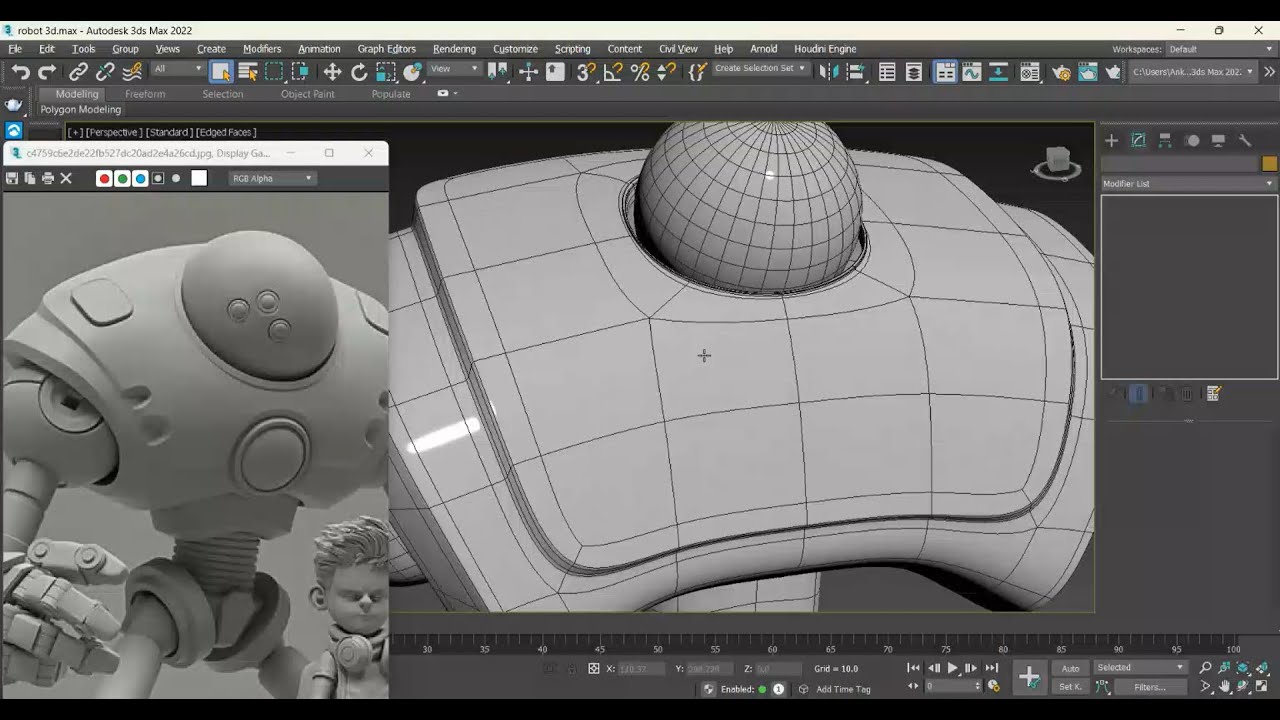 3ds Max Tutorial, 3d Robot modeling (Part-1)