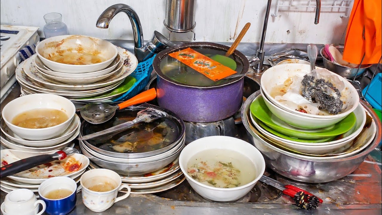 Extreme Dirty Dishes → Perfectly Clean | Satisfying ASMR