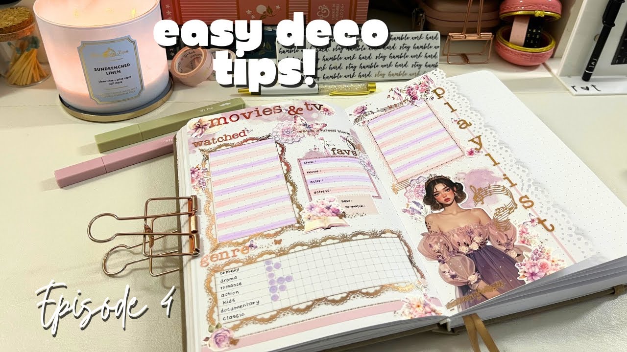 Decorate your Bullet Journal with Stickers | Cute & Easy Decorating Tips
