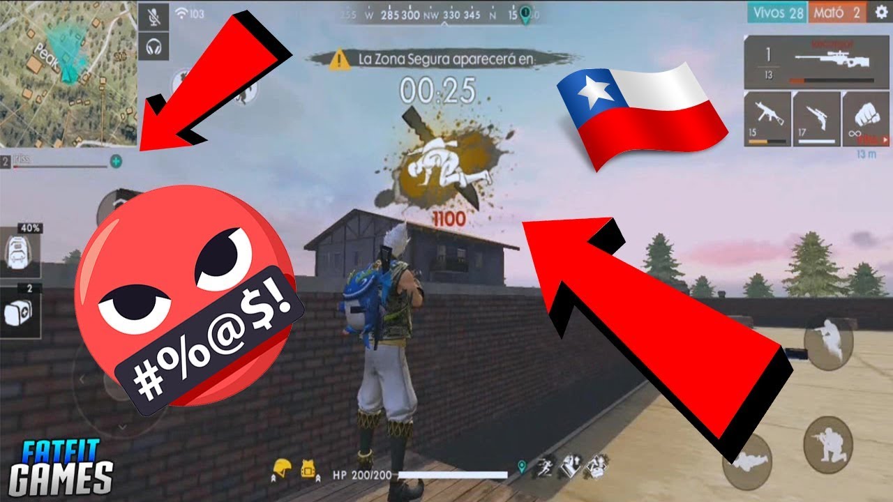 FREE FIRE CHILE | SE PITEAN A MI POLOLA CTM 😠😠| LLEGAMOS A LOS 6000 SUB.