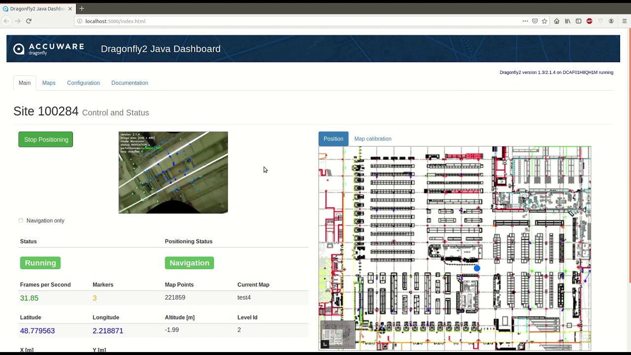 Forklift location tracking inside a warehouse