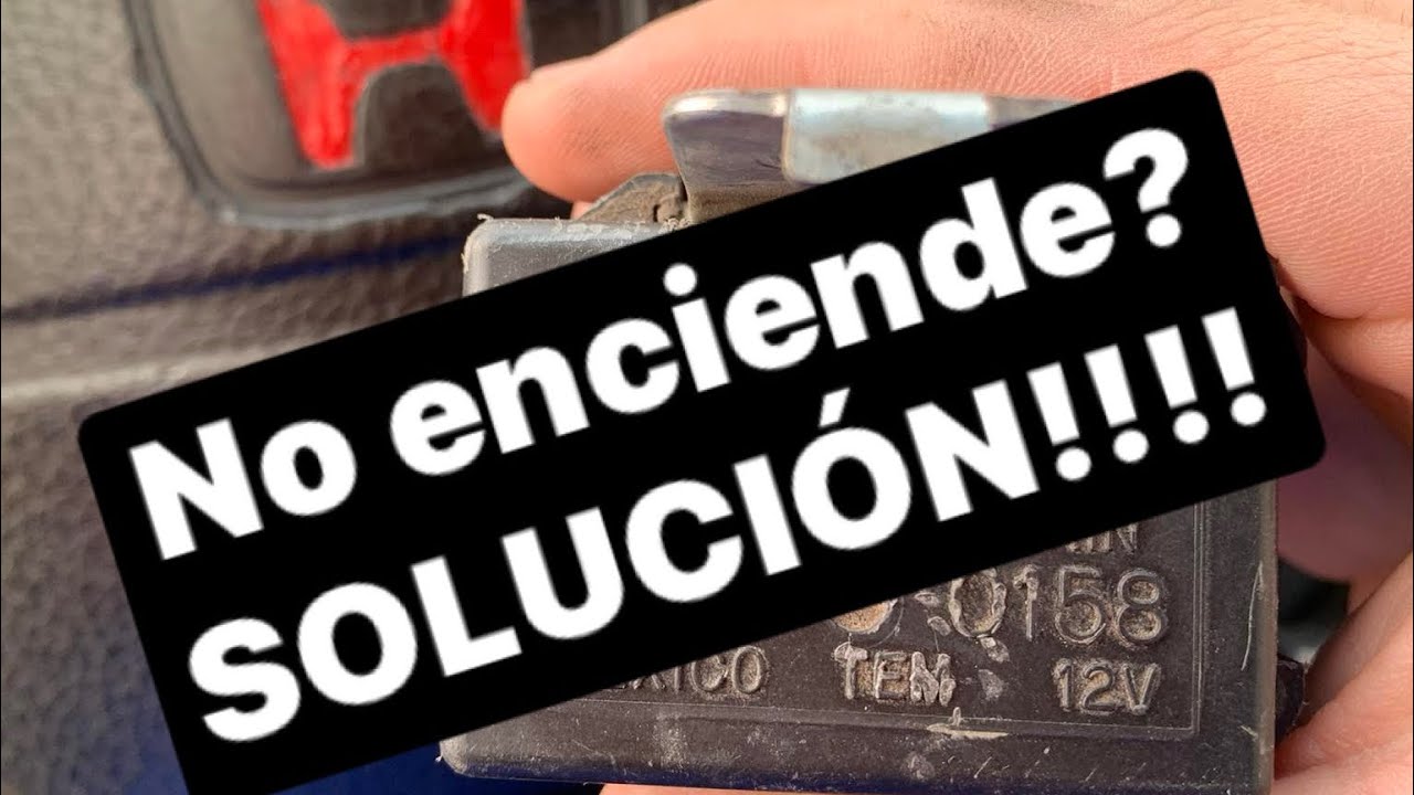 Tu HONDA o tu auto NO ENCIENDE prueba esto