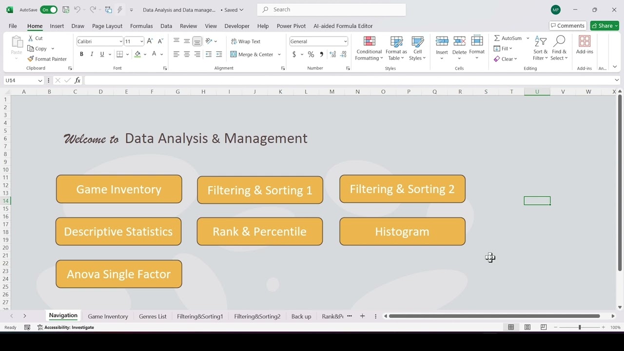 Collaborating Or Sharing in Excel