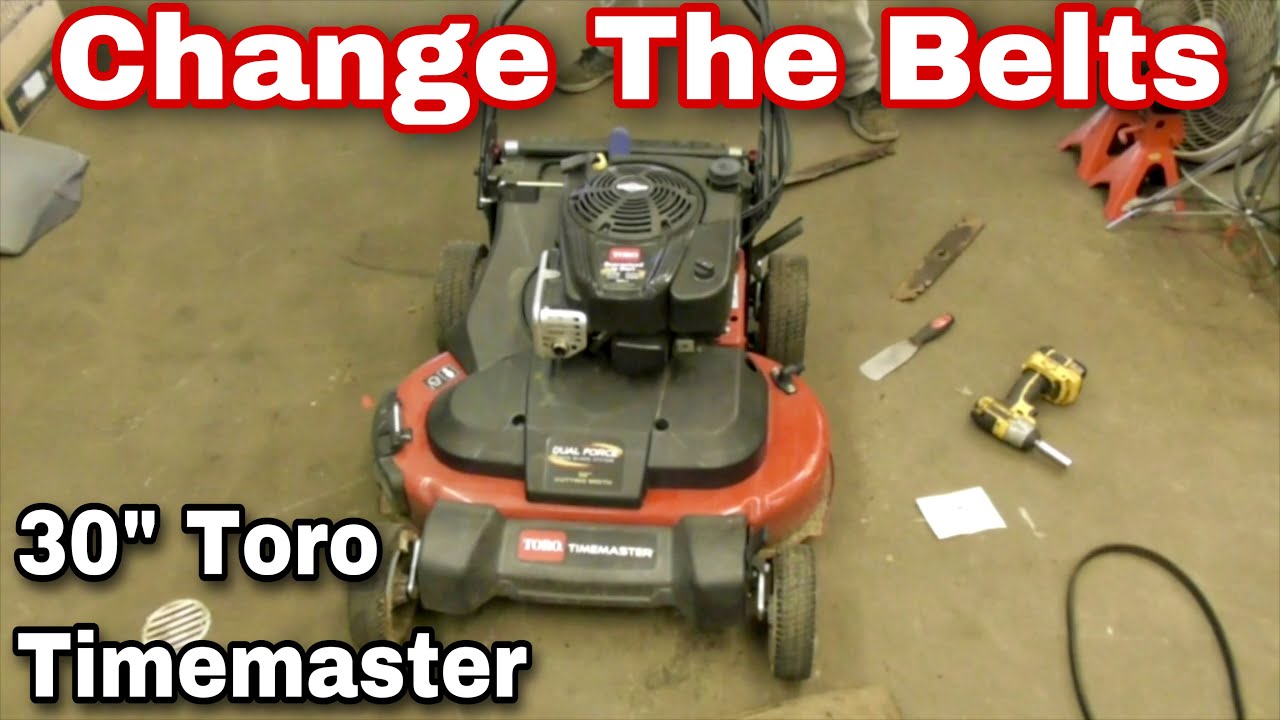 How To Change The Belts On A Toro 30