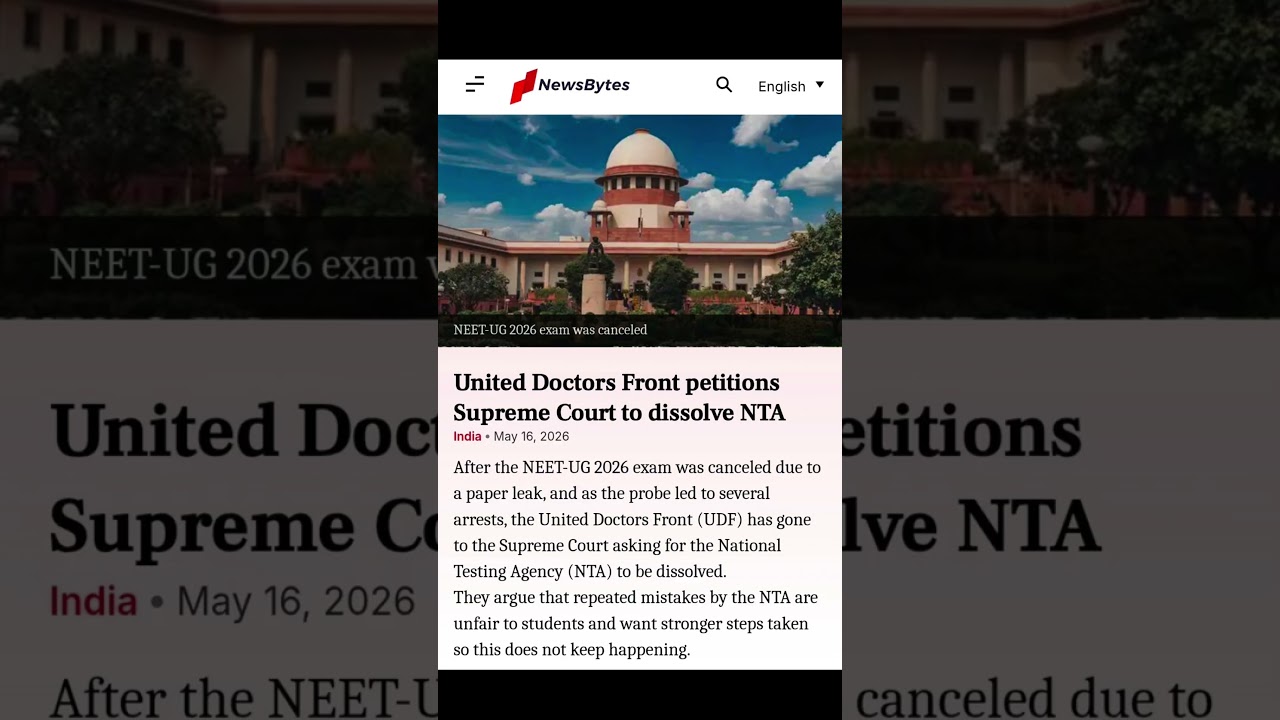 Writ Filed ⚖️ UDF vs NTA & Ministry | NEET 2026