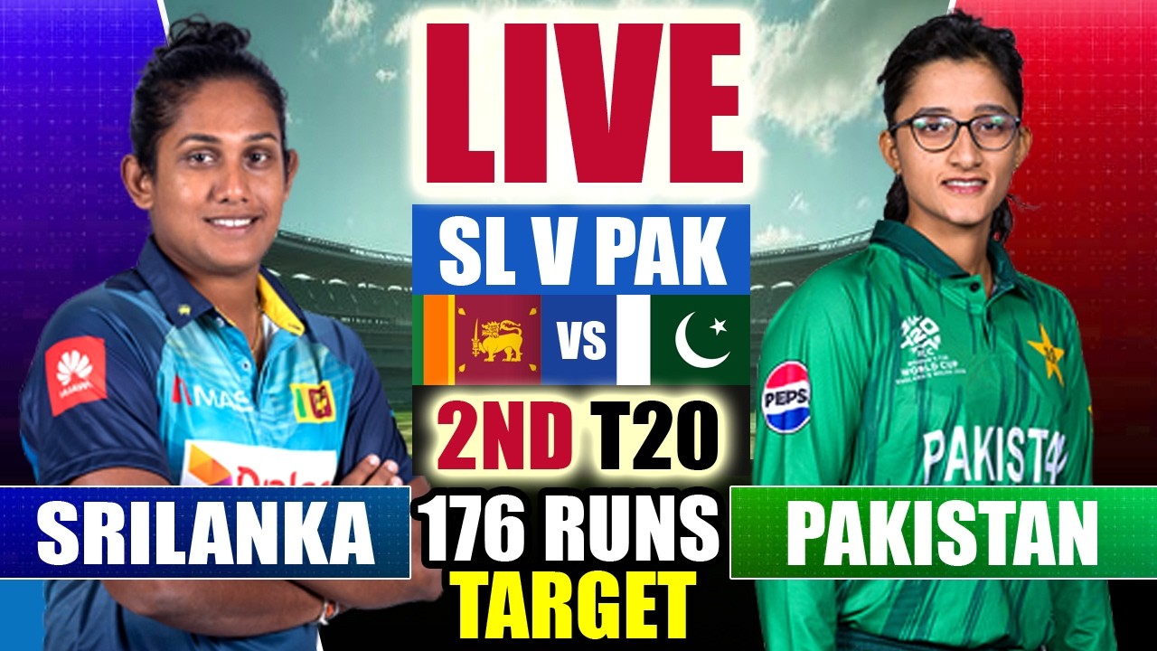 🔴LIVE: PAK-W vs SL-W, 2nd T20 TARGET 176 | Pakistan Women vs Sri Lanka Women Live Match Today