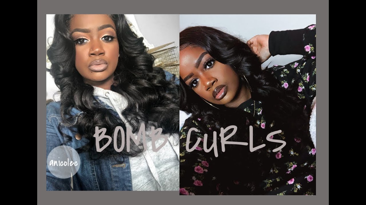 😱THE BEST BIG BODY CURLS 😱| HOW TO CURL WITH A FLAT IRON ON WEAVE|NICE LIGHT HAIR