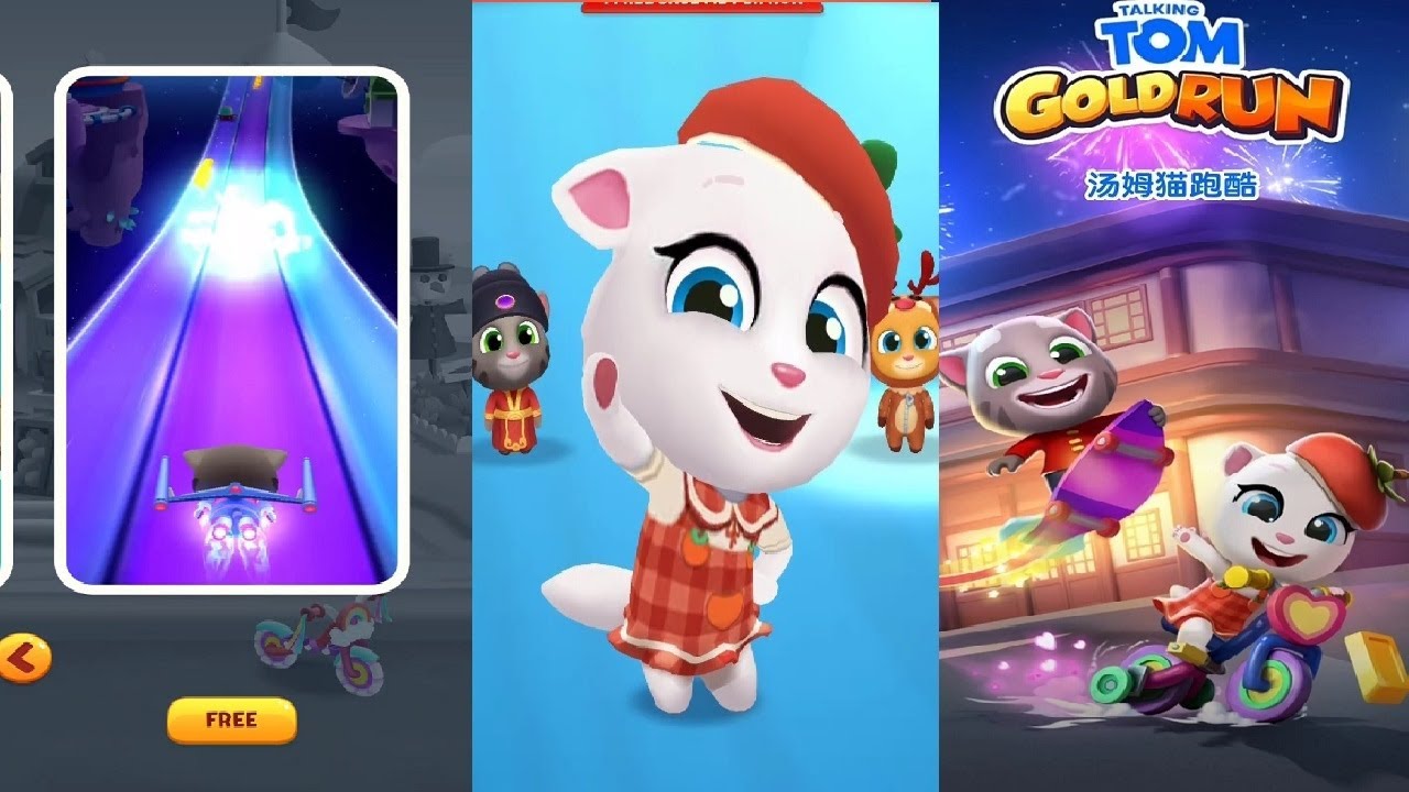 Talking Tom Gold Run Китайская версия НОВОЕ ОБНОВЛЕНИЕ Новый персонаж ПЕРСИММОН АНДЖЕЛА Разблокир...