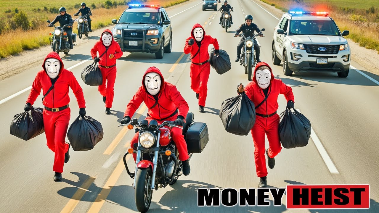 PARKOUR VS MONEY HEIST: Bad guys kidnap,blackmail but are surrounded & arrested by police | Epic POV