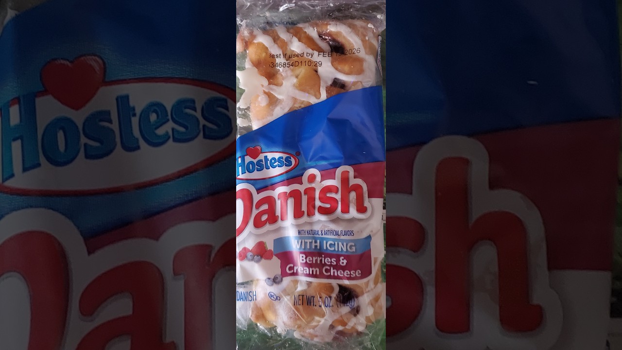 Обзор датской выпечки Hostess с ягодами и сливочным сыром