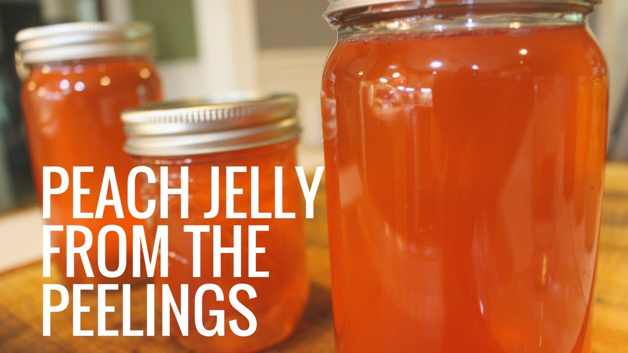 Homemade PEACH Jelly From the Peelings