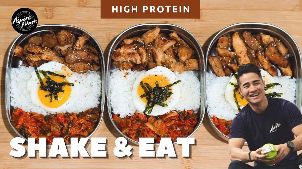 Healthy Korean Recipe | 1980s Dosirak (SHAKE & EAT) | Korean Lunchbox Healthy Asian Meal Prep Ep 31.
