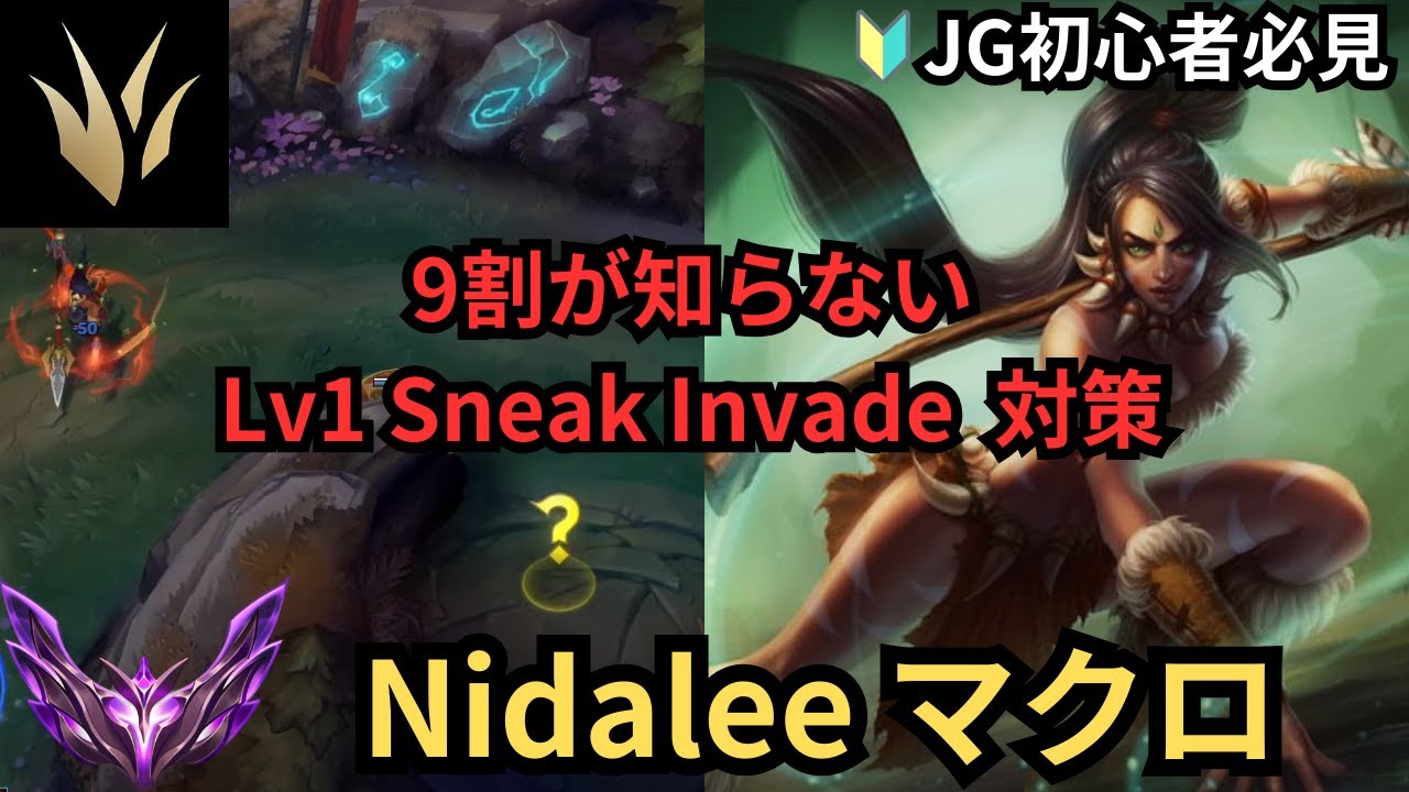 【初級者 必見】Lv1 Sneak Invadeされてたら喜んでも良い！ニダリーJG 解説！